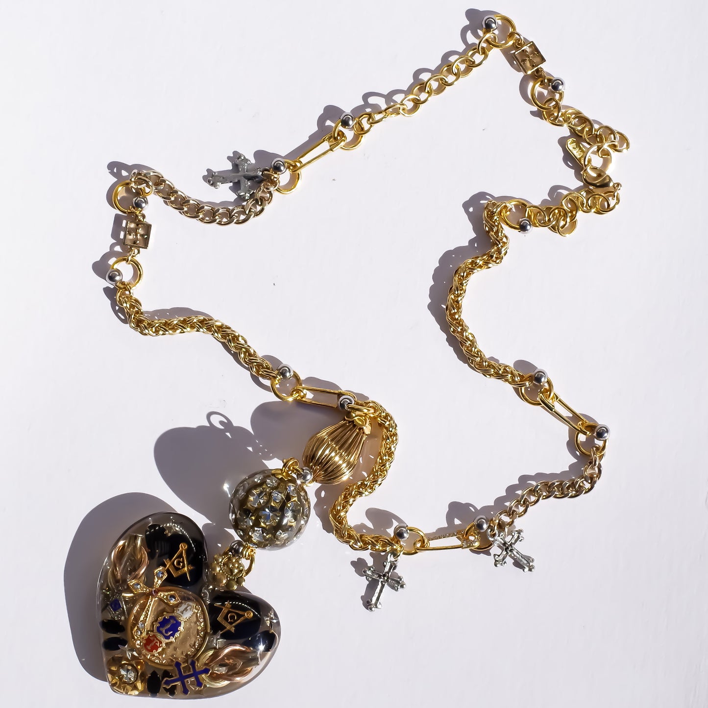 LOVE NECKLACE / MASONIC / BLACK