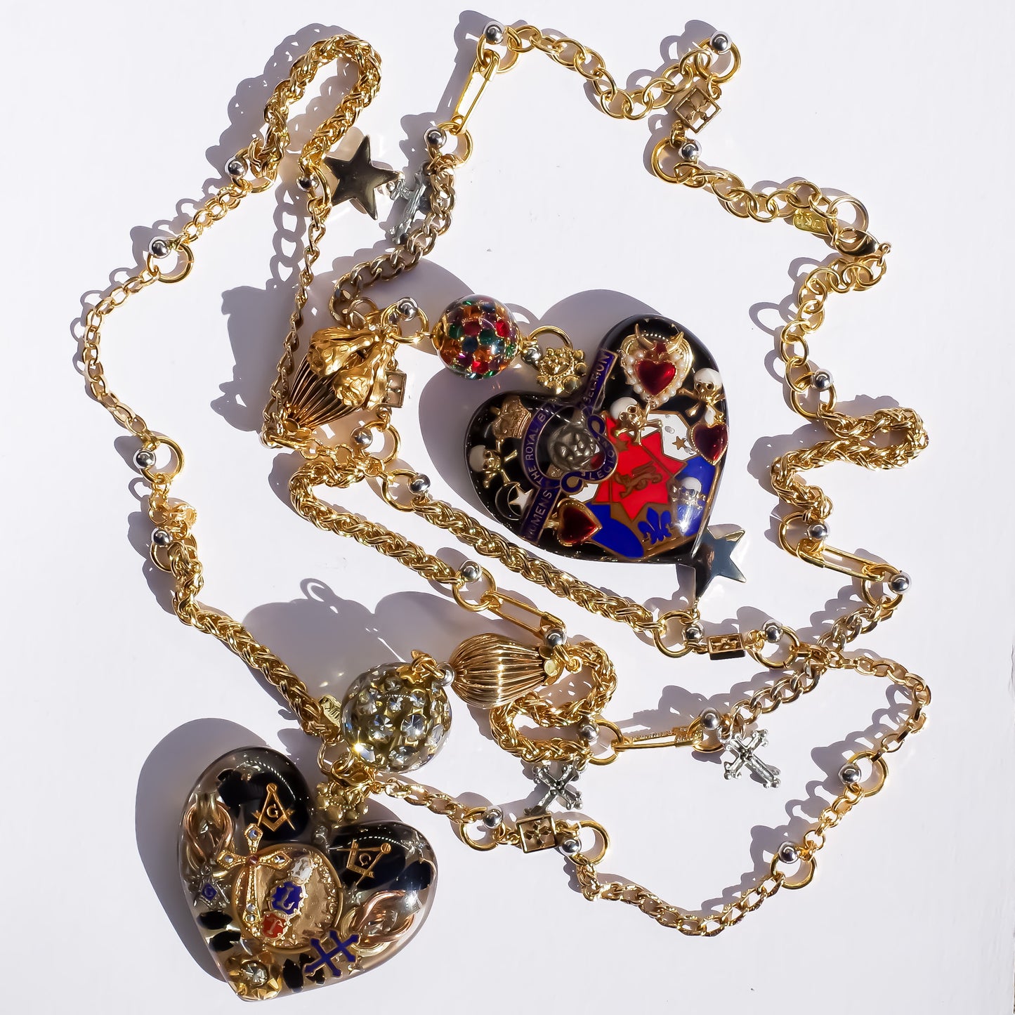 LOVE NECKLACE / MASONIC / BLACK