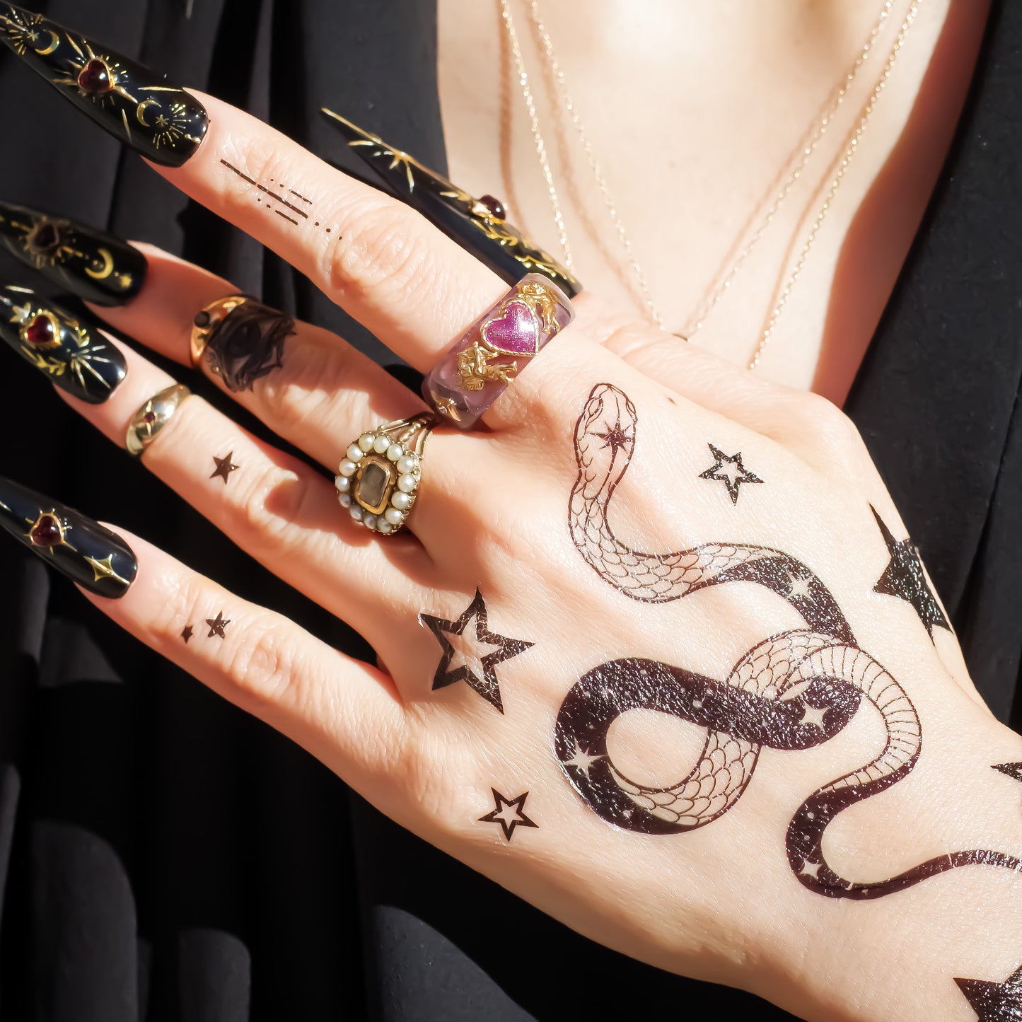 ANGEL RING / HEART ARROW MOON STAR / PURPLE / #17
