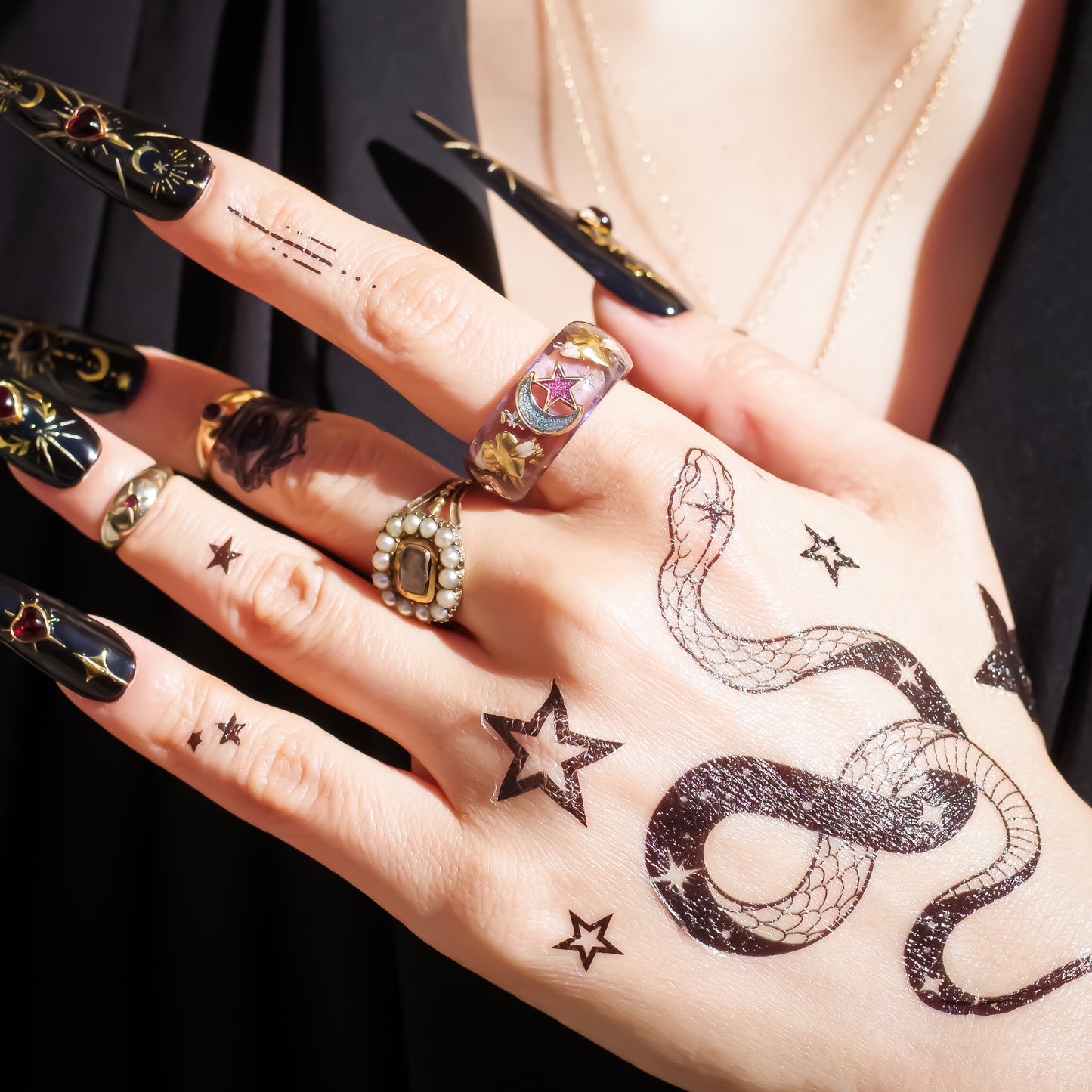 ANGEL RING / HEART ARROW MOON STAR / PURPLE / #17