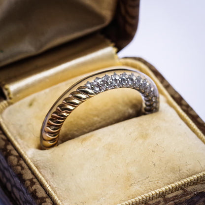 Dual Tone Classic Ring - Silver 925 × 18K Gold / #7 #10 #13 #15