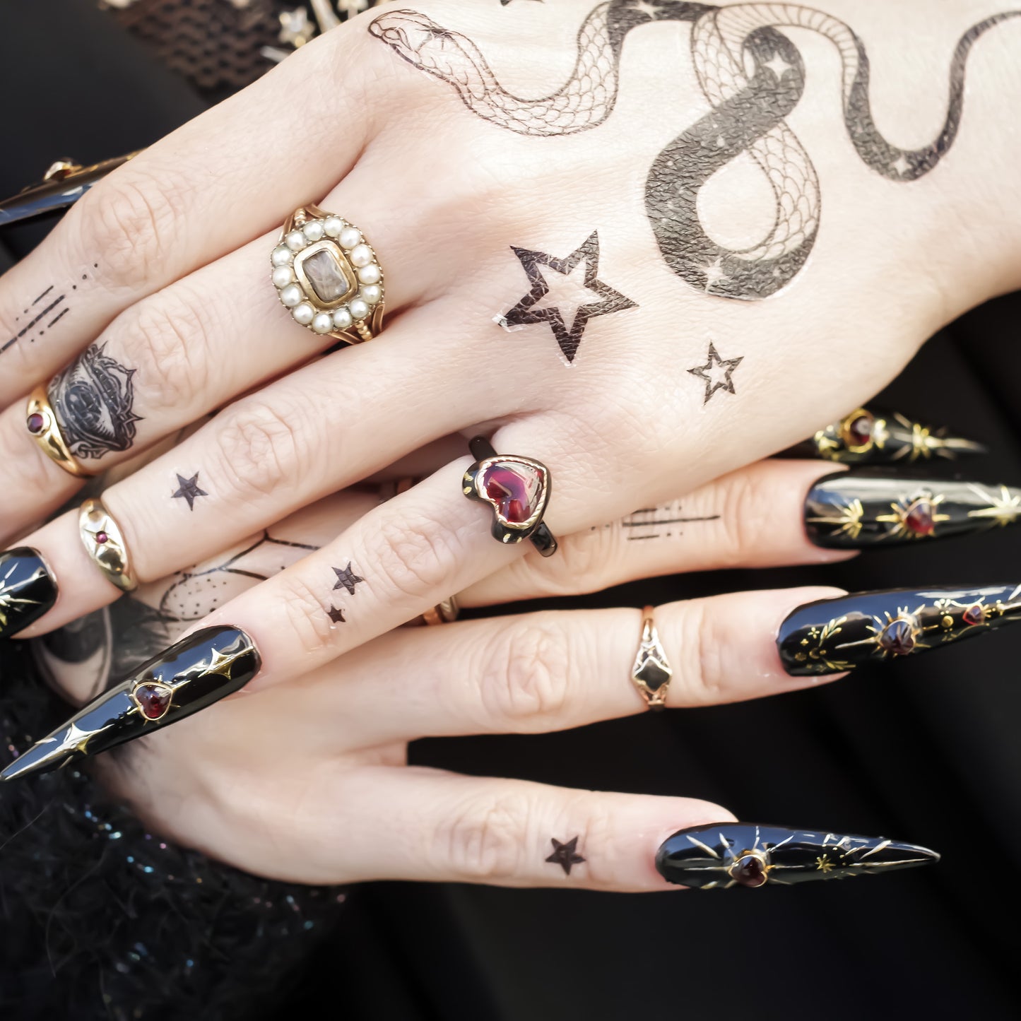 LOVE PINKY RING / HEART / BLACK / #3