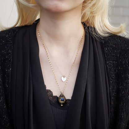 EYE NECKLACE / BLACK / DIAMOND