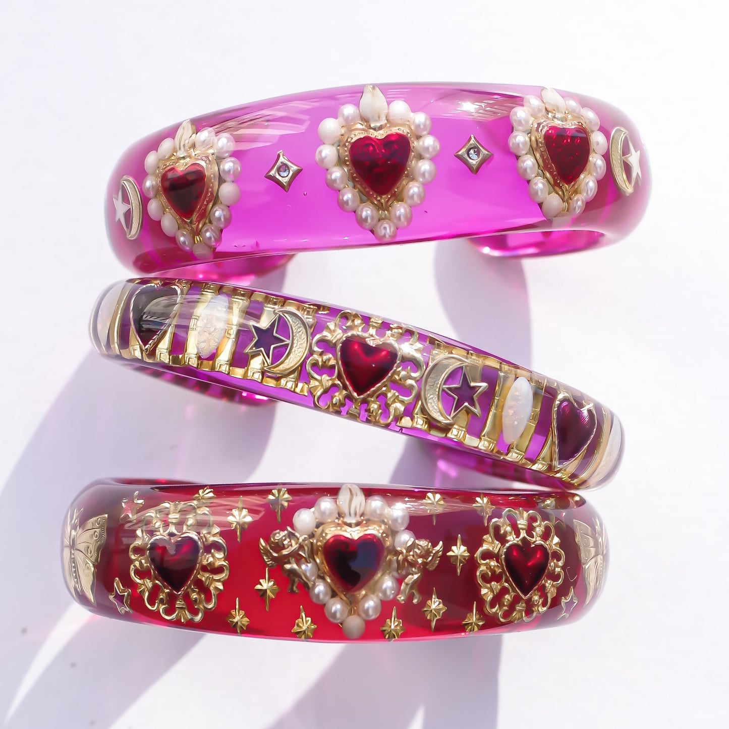 LOVE BRACELET / HEART / BUTTERFLY / PINK