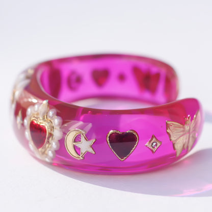 LOVE BRACELET / HEART / BUTTERFLY / PINK