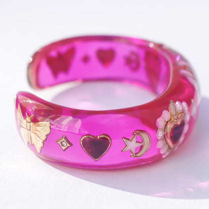LOVE BRACELET / HEART / BUTTERFLY / PINK