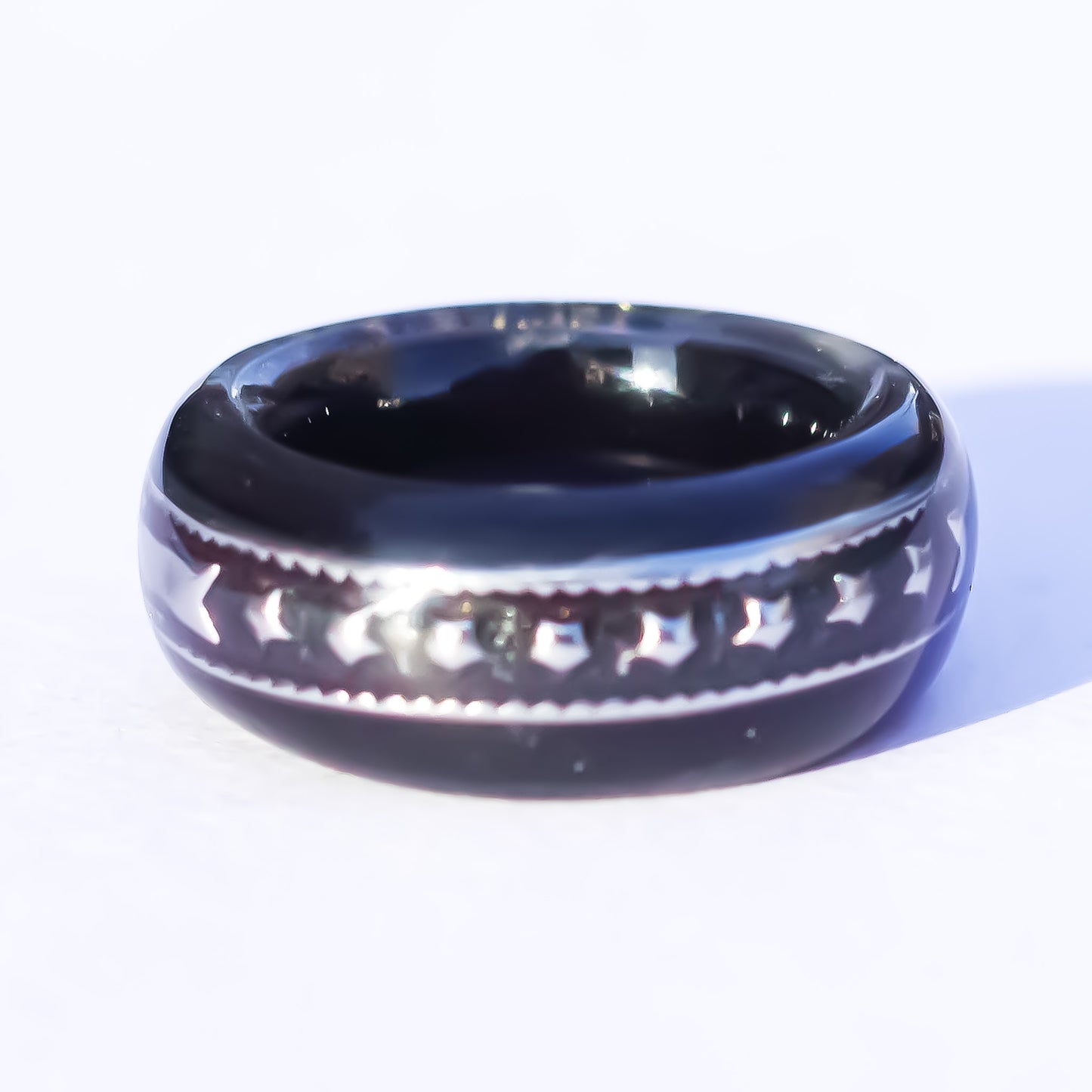 EYE RING / SILVER / BLACK / STAR / #3 