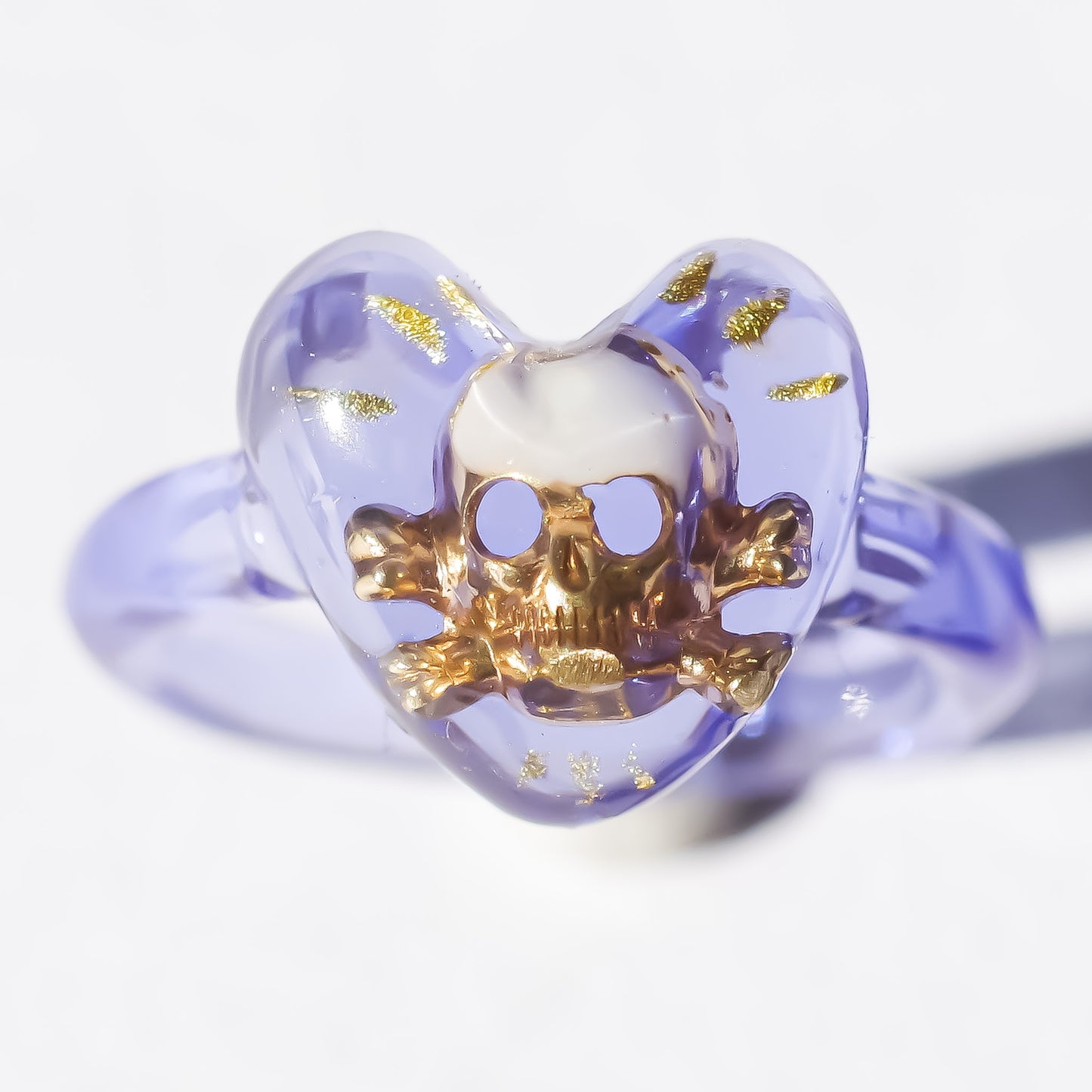 LOVE PINKY RING / HEART SKULL / PURPLE / #3