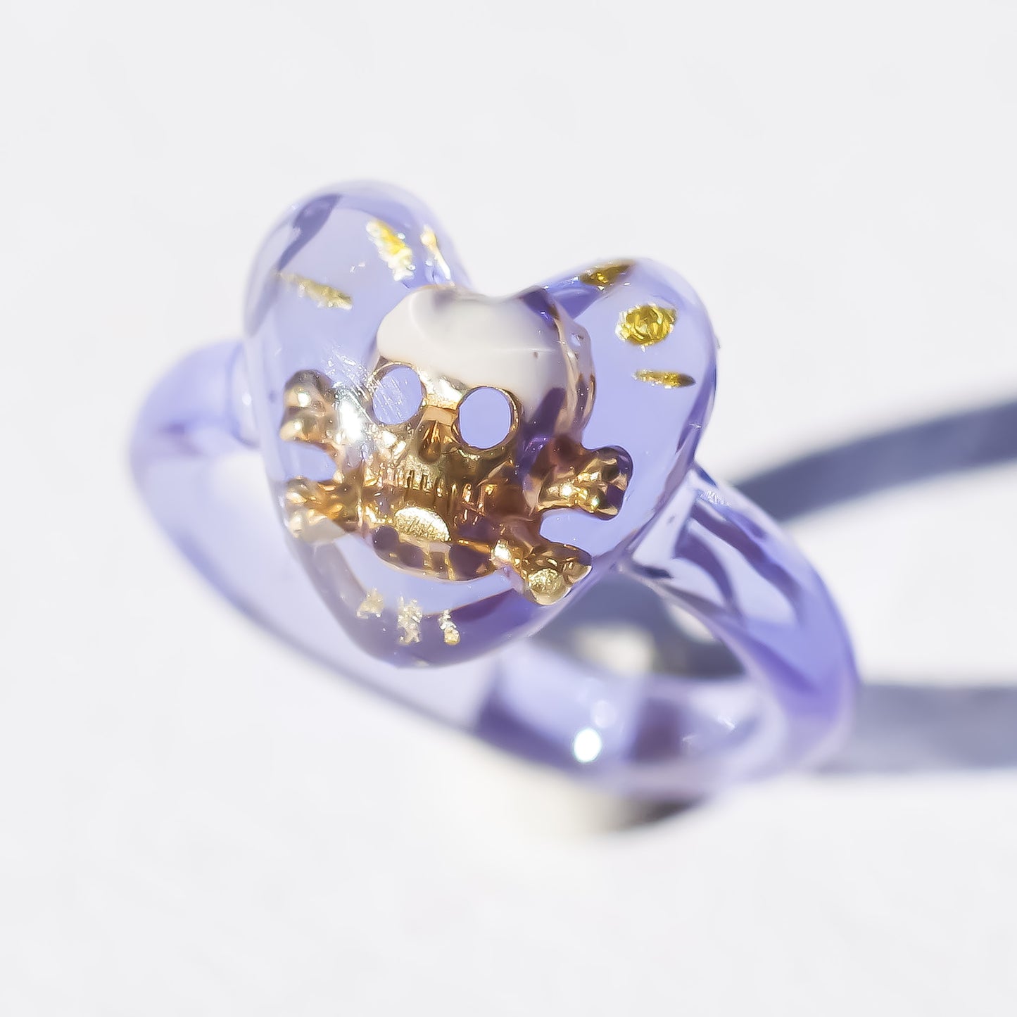 LOVE PINKY RING / HEART SKULL / PURPLE / #3