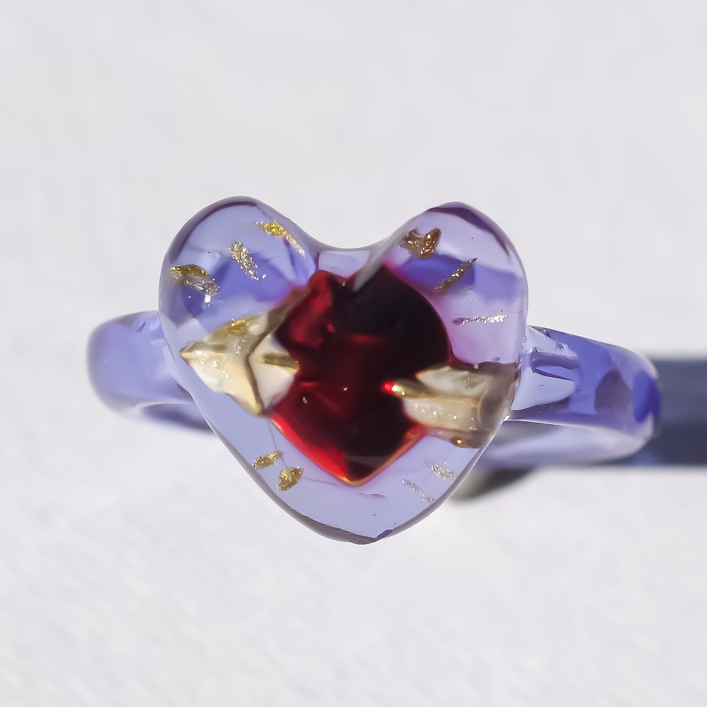 LOVE PINKY RING / HEART ARROW / PURPLE / #3