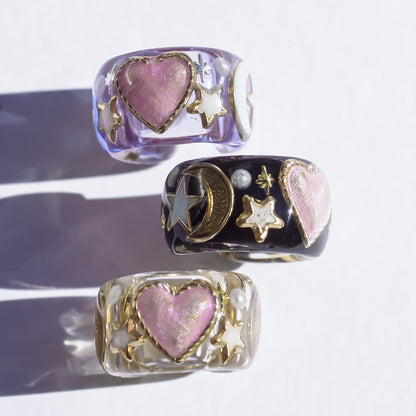 LOVE EARCUFF / MOON STAR / PINK HEART / BLUE