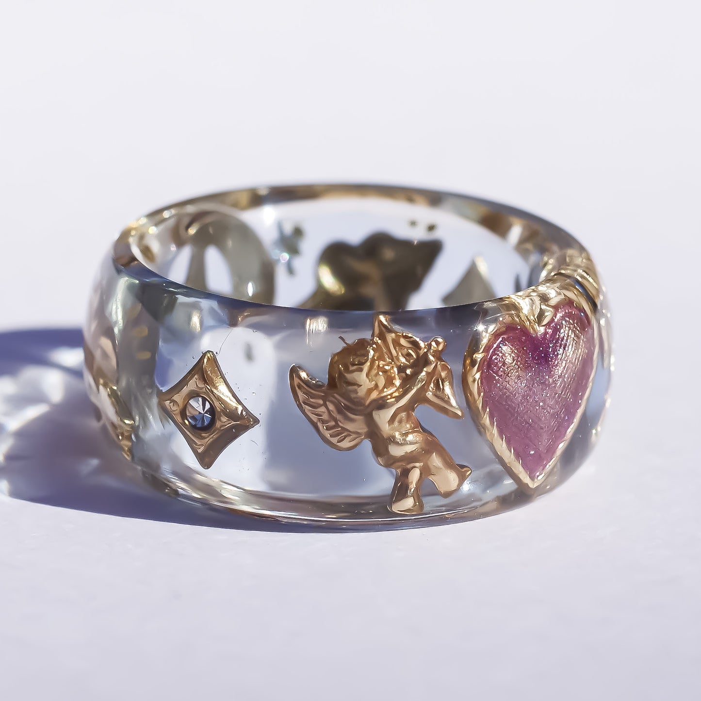 ANGEL RING / HEART ARROW MOON STAR / BLUE / #13