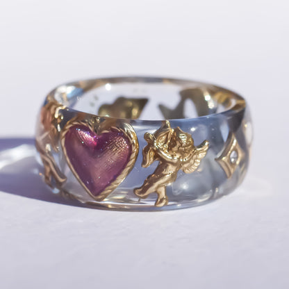 ANGEL RING / HEART ARROW MOON STAR / BLUE / #13