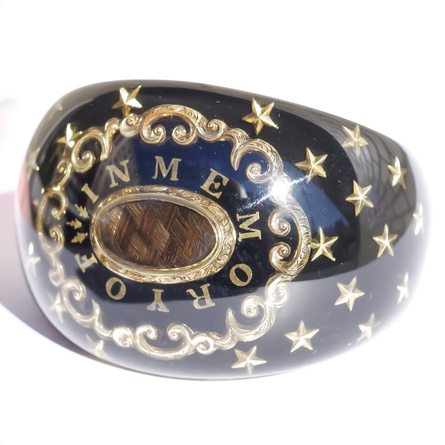 MOURNING BRACELET / BLACK / IN MEMORY OF