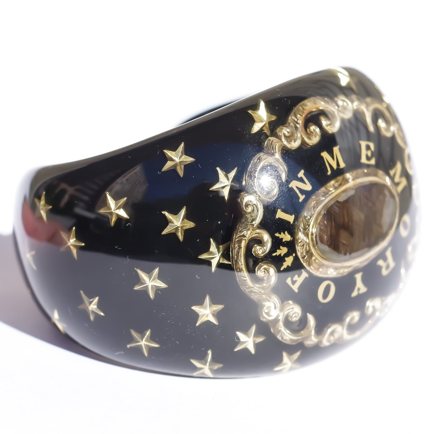 MOURNING BRACELET / BLACK / IN MEMORY OF