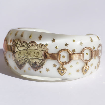 LOVE BRACELET / HEART / WHITE