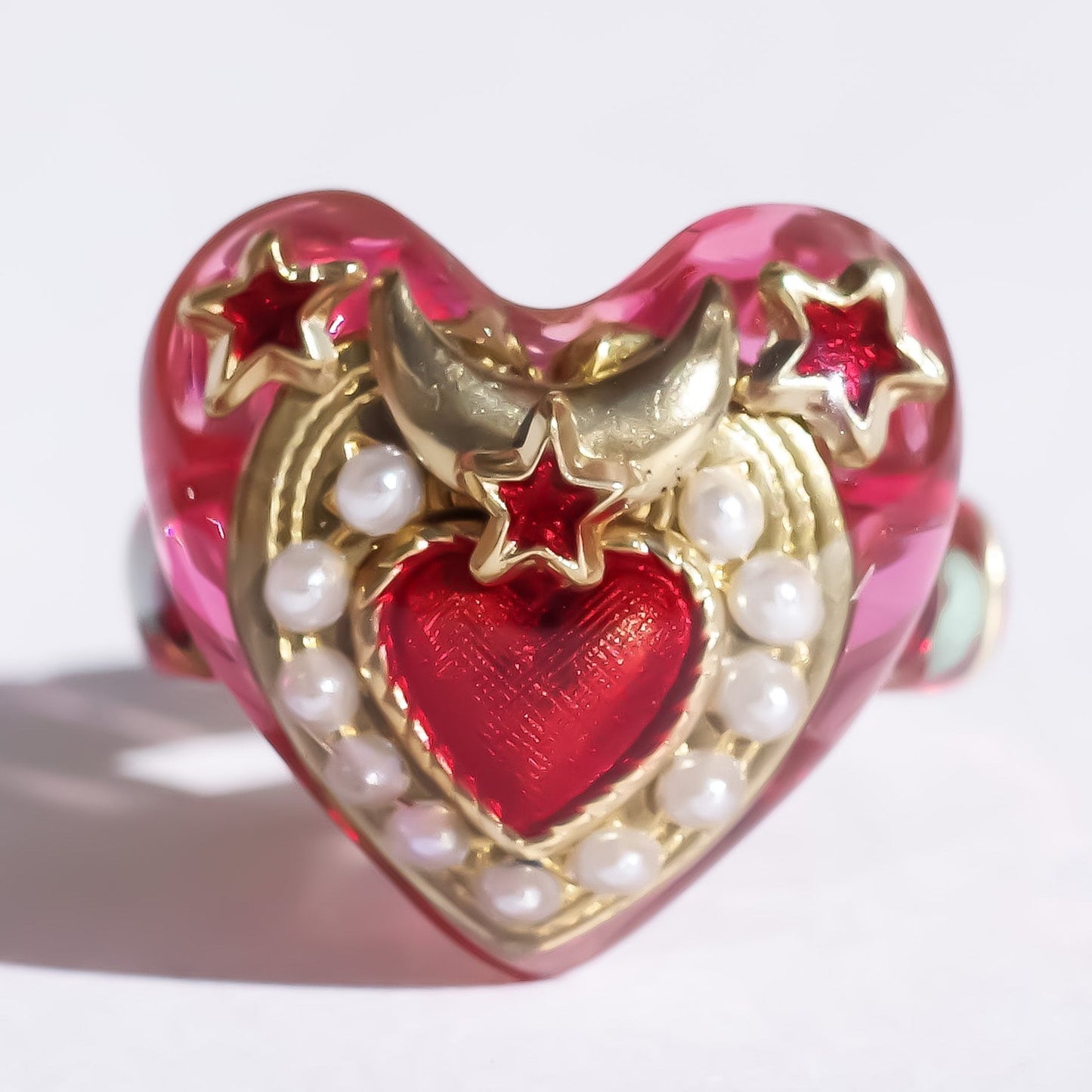 LOVE RING / HEART / PINK / #11