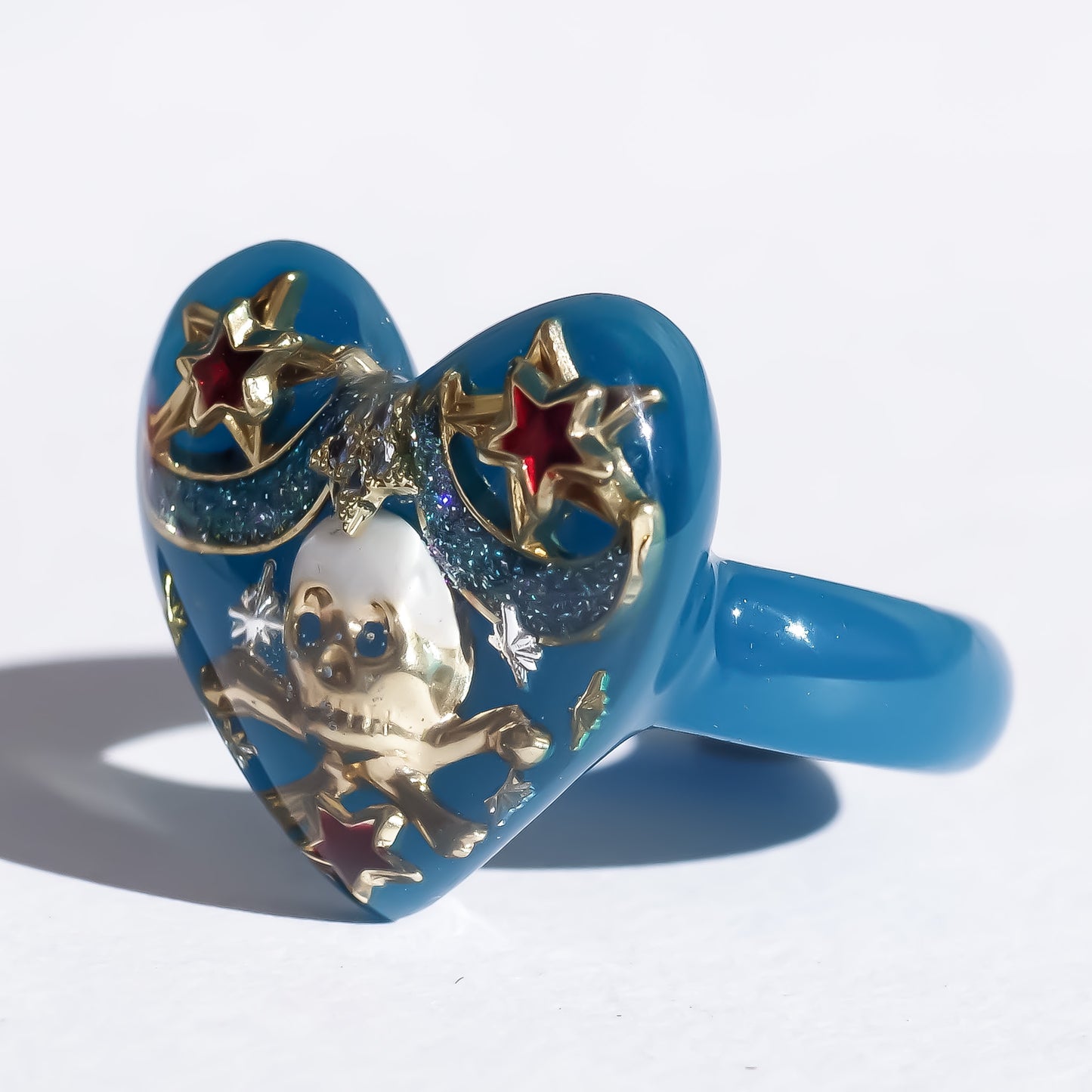 MEMENTO MORI RING / HEART / BLUE / #13