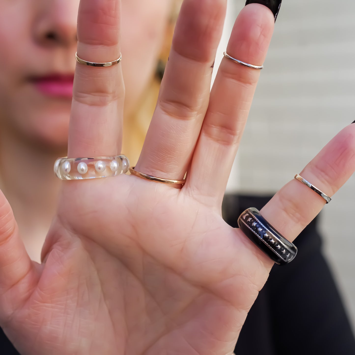 MASONIC RING / PEARL #12