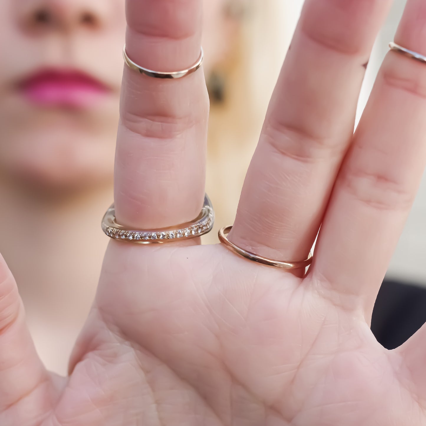 EYE RING / CRYSTAL / CLEAR /#6 #9