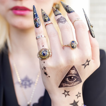 EYE RING / CRYSTAL / CLEAR /#6 #9