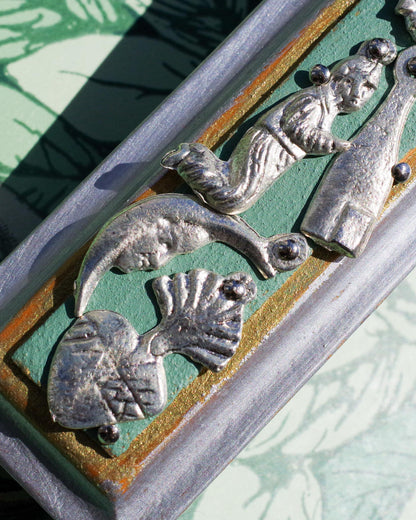 CROSS DECOR 3 / SILVER × GREEN / MILAGRO