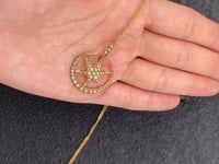 STAR MOON NECKLACE SMALL / PEARL / LONDON / 15K