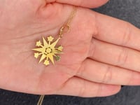 STAR NECKLACE SMALL / PEARL / LONDON / 15K