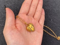HEART LOCKET NECKLACE / PEARL / 9K