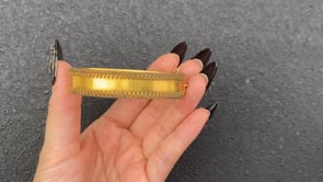 ANTIQUE BANGLE / USA 1800S (B&B) / 12KGF