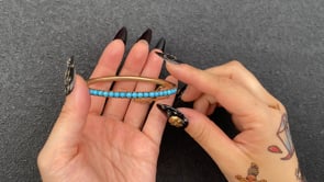 TURQUOISE BRACELET / SILVER925 / 18KGP