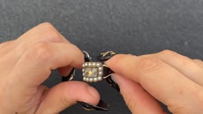 MOURNING RING / LONDON / 18K / #16