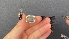 MOURNING RING / LONDON / 18K / #11.5