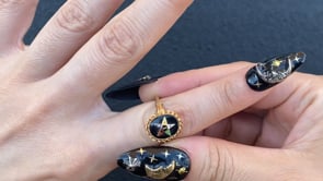 MASONIC EASTERN STAR RING / USA (10K) #12.5