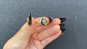MASONIC EASTERN STAR RING / USA (10K) #11