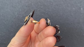 BABY RING / GARNET / 10K / #0.5