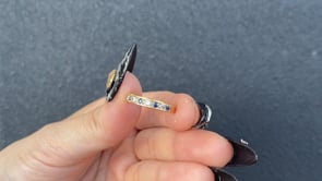 BLUE SAPPHIRE RING / DIAMOND / USA / K18 / #9