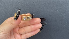 SLIM MASONIC RING / USA (14K) #23