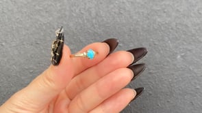 TURQUOISE  RING / UK / 9K / #12