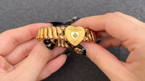 SWEETHEART BRACELET / USA / 14KGF / crystal