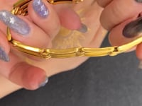 PADLOCK HEART BRACELET 4 / 9K / UK / ART DECO