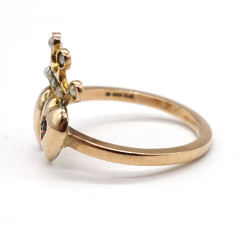 TWINS HEARTS RING / USA (9KPG) #12