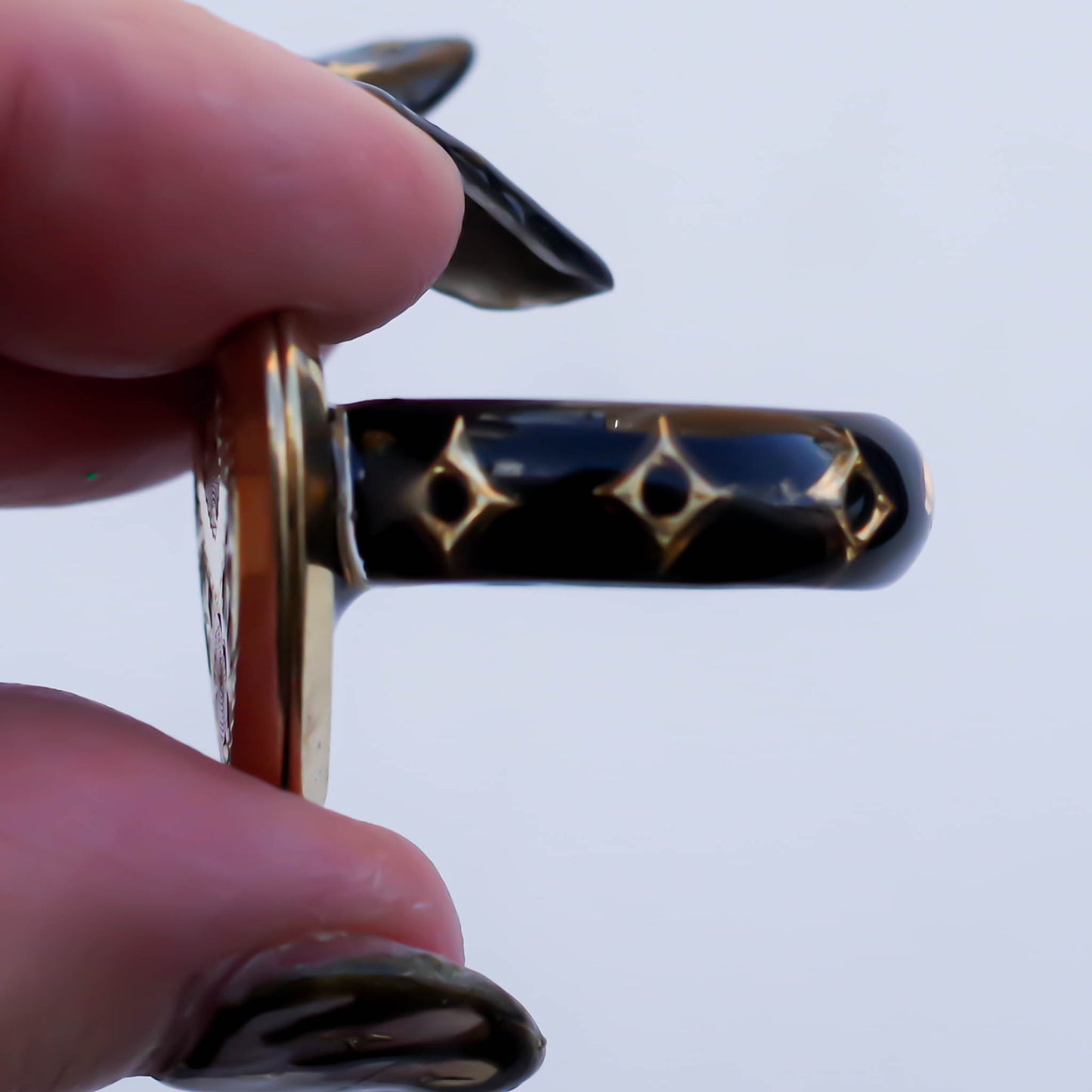 HEART LOCKET RING / FLOWER / #12