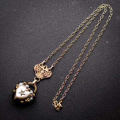 HEART NECKLACE / GOLD / BLACK / STAR