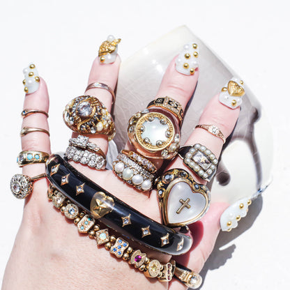 MOURNING RING / LONDON / 18K / #12