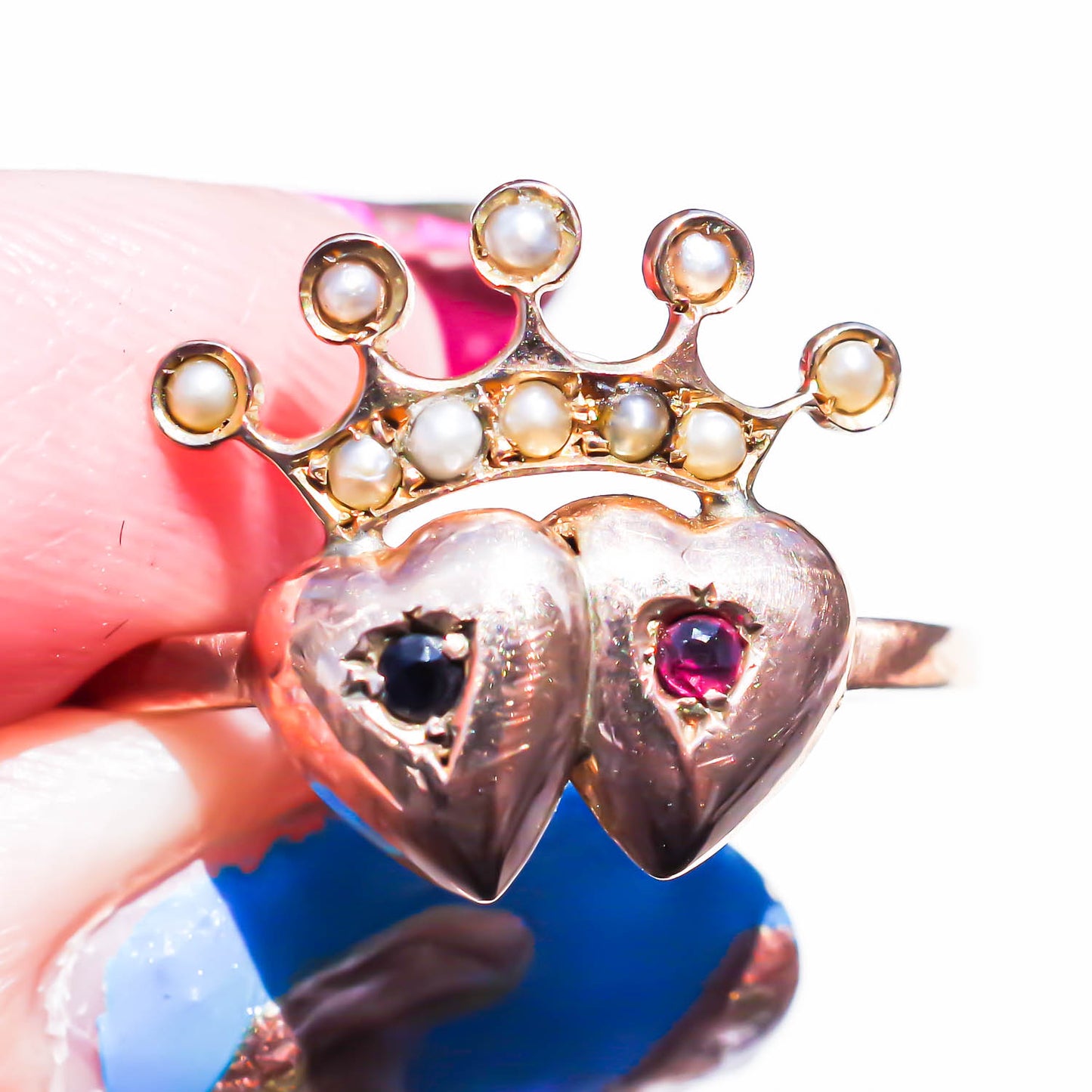 TWINS HEARTS RING / USA (9KPG) #12