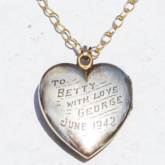 SWEETHEART NECKLACE / LOCKET / BLUE / 10KGF