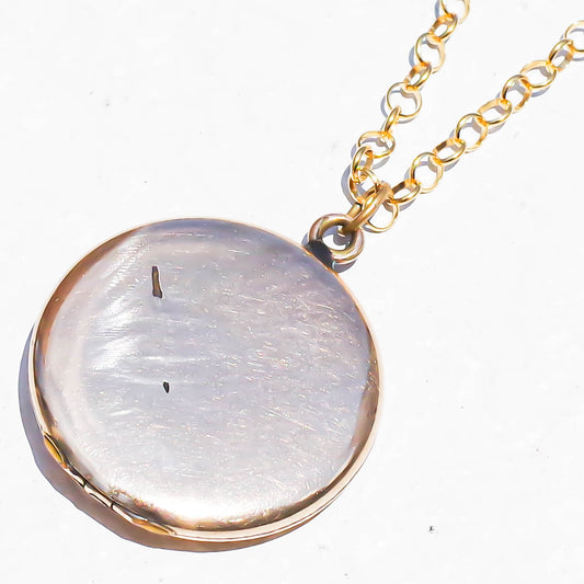 LOCKET NECKLACE / OPAL FLOWER