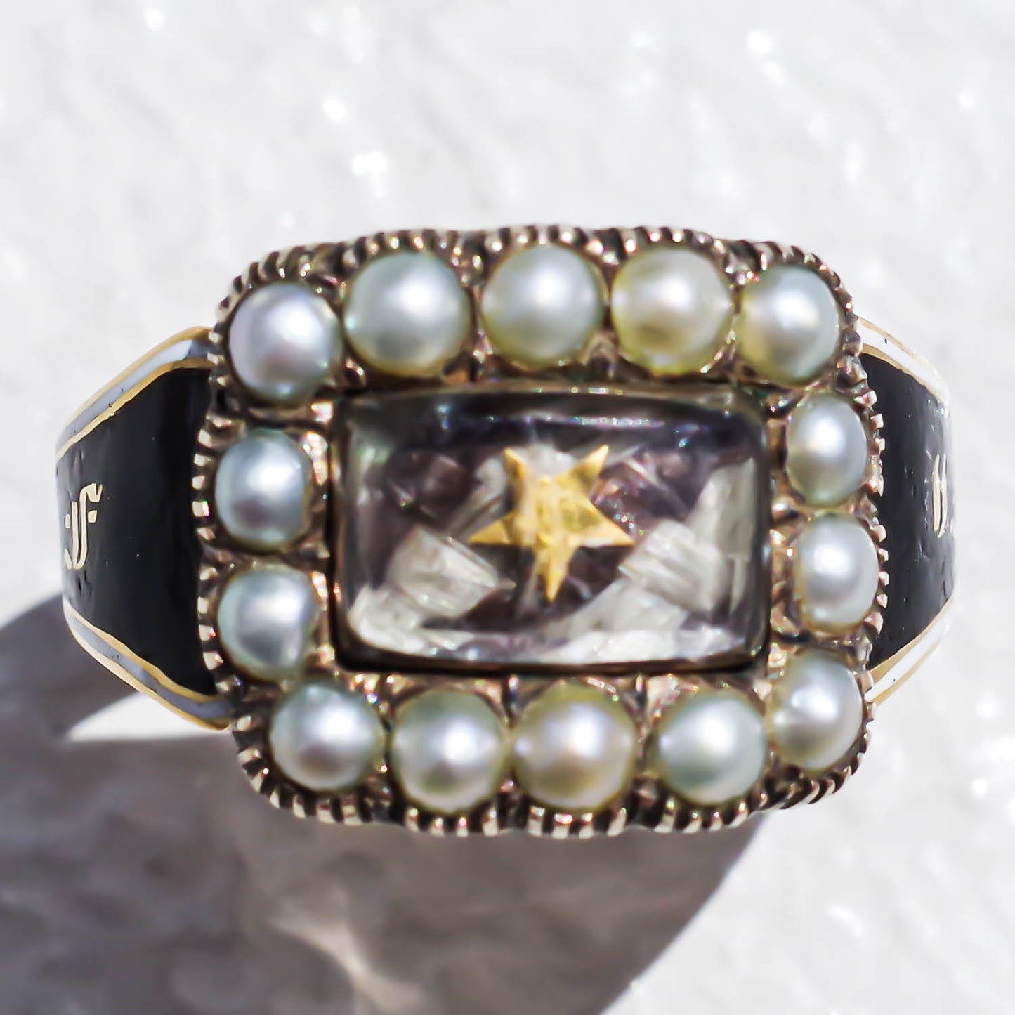 MOURNING RING / LONDON / 18K / #16