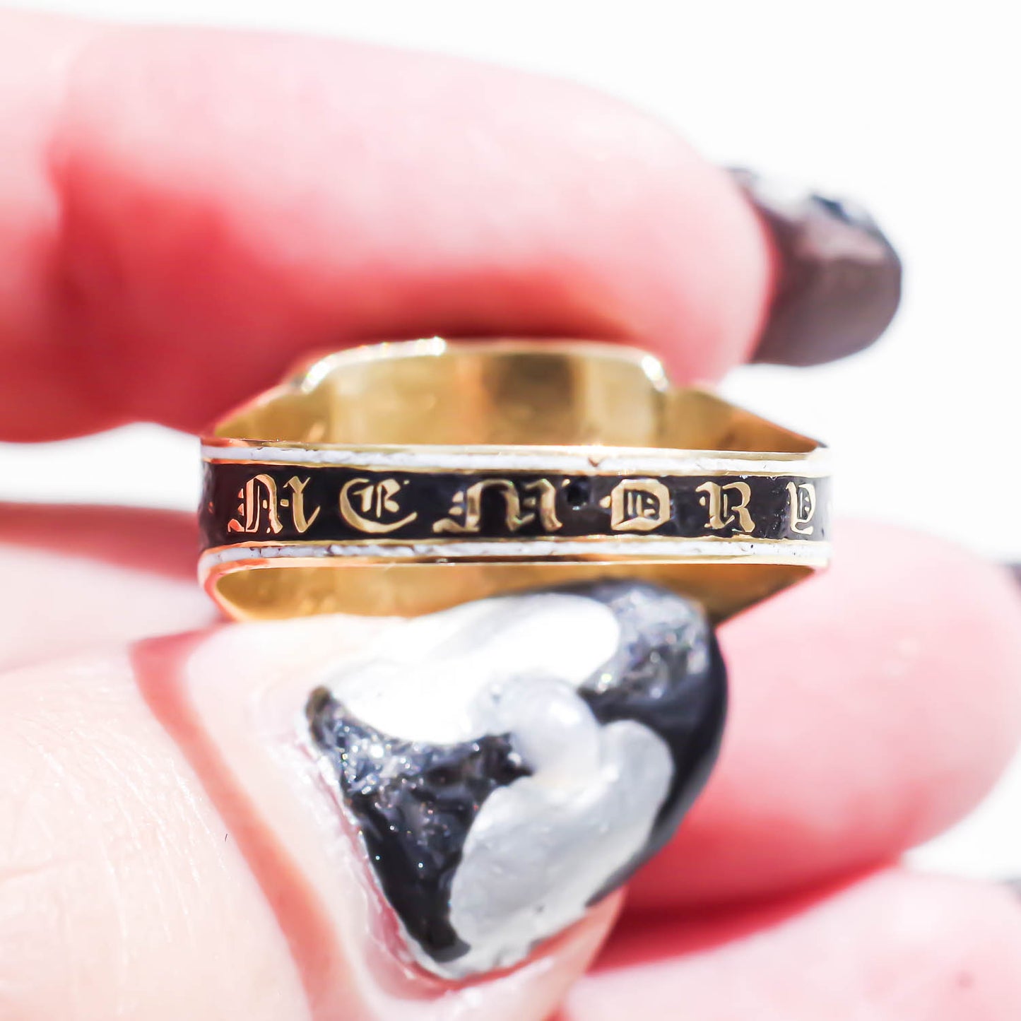 MOURNING RING / LONDON / 18K / #16